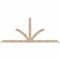 Ekena Millwork Richland Smooth Timber Gable Bracket, Douglas Fir, 84"W x 35"H x 1 1/2"D x 3 1/2"F, 10/12 Pitch GBW084X35X0204RIC00SDF - alternate 1
